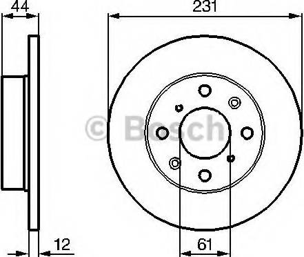 BOSCH 0 986 478 587 - Bremžu diski ps1.lv