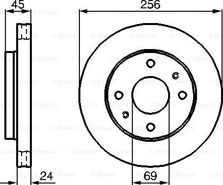 BOSCH 0 986 478 531 - Bremžu diski ps1.lv