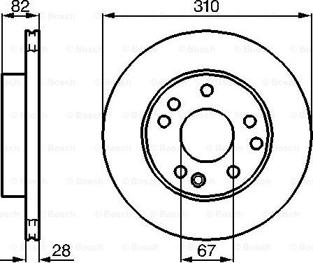 BOSCH 0 986 478 528 - Bremžu diski ps1.lv