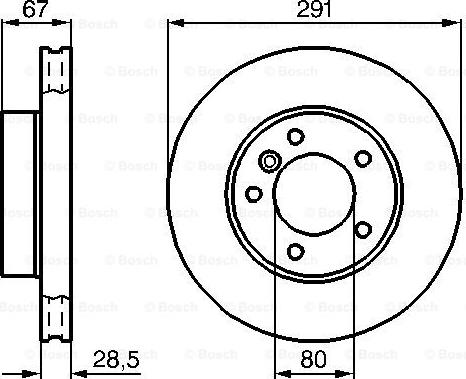 BOSCH 0 986 478 691 - Bremžu diski ps1.lv