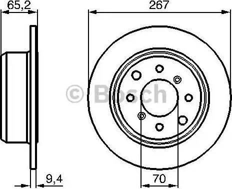 BOSCH 0 986 478 646 - Bremžu diski ps1.lv