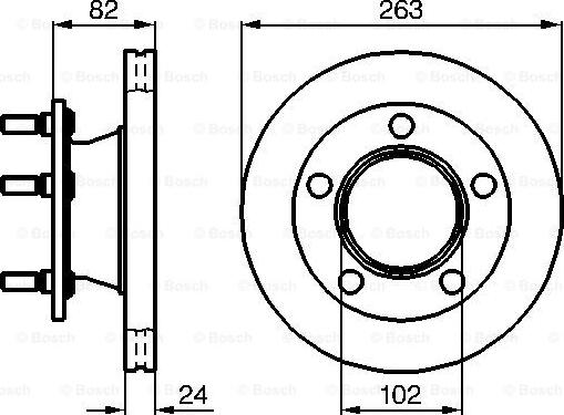 BOSCH 0 986 478 643 - Bremžu diski ps1.lv