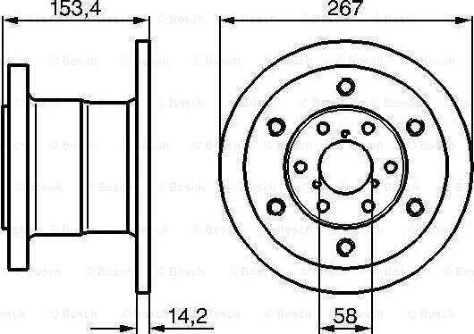 BOSCH 0 986 478 647 - Bremžu diski ps1.lv