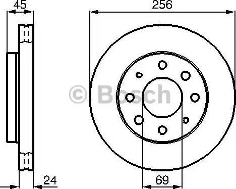 BOSCH 0 986 478 654 - Bremžu diski ps1.lv