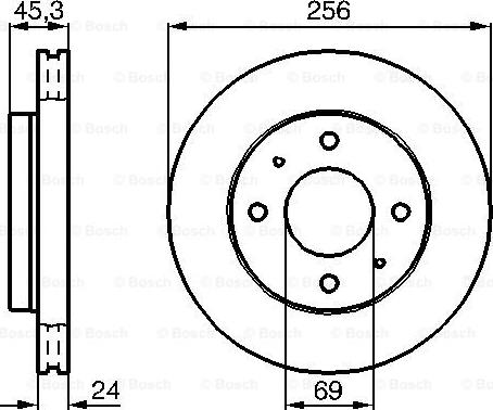 BOSCH 0 986 478 652 - Bremžu diski ps1.lv