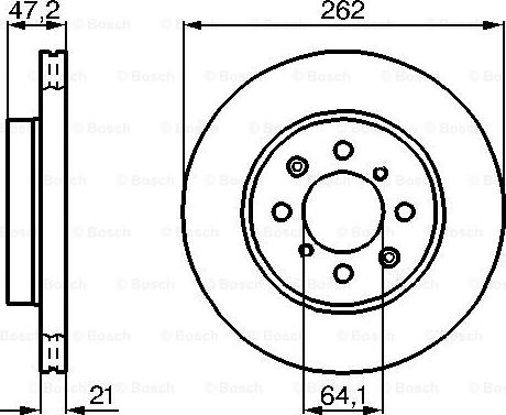 BOSCH 0 986 478 657 - Bremžu diski ps1.lv