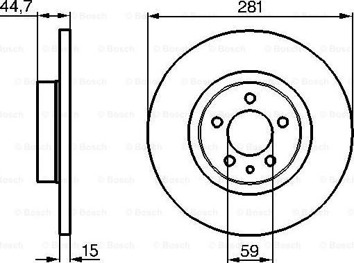 BOSCH 0 986 478 668 - Bremžu diski ps1.lv