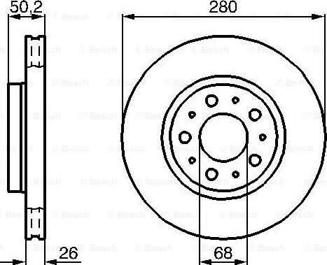 BOSCH 0 986 478 603 - Bremžu diski ps1.lv