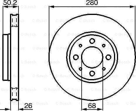 BOSCH 0 986 478 602 - Bremžu diski ps1.lv