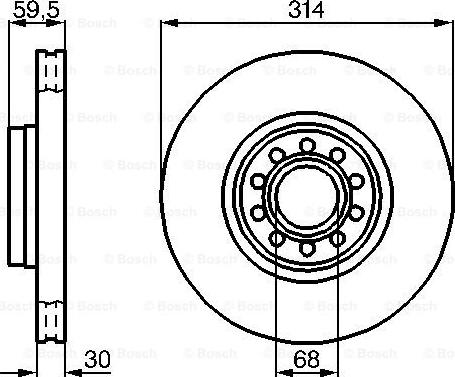 BOSCH 0 986 478 617 - Bremžu diski ps1.lv