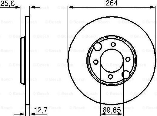 BOSCH 0 986 478 689 - Bremžu diski ps1.lv