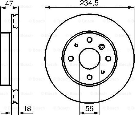 BOSCH 0 986 478 684 - Bremžu diski ps1.lv