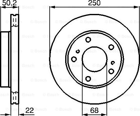 BOSCH 0 986 478 685 - Bremžu diski ps1.lv