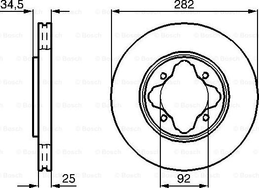 BOSCH 0 986 478 634 - Bremžu diski ps1.lv