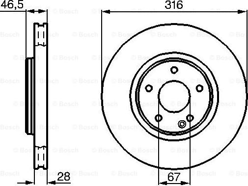 BOSCH 0 986 478 625 - Bremžu diski ps1.lv