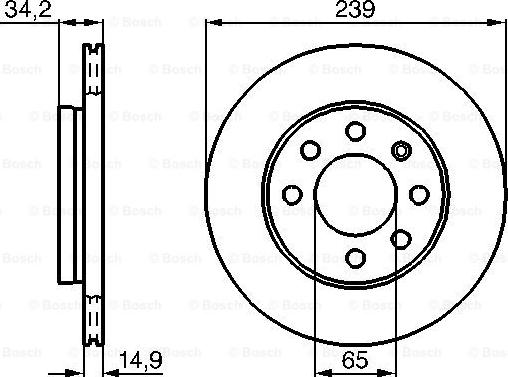 BOSCH 0 986 478 627 - Bremžu diski ps1.lv