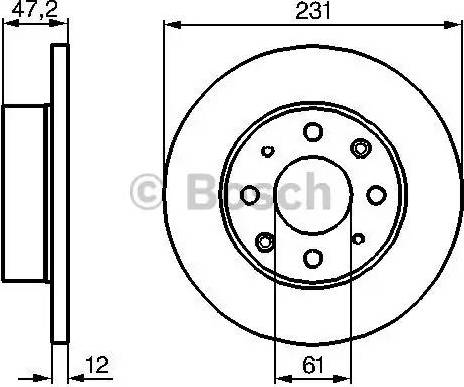 BOSCH 0 986 478 676 - Bremžu diski ps1.lv