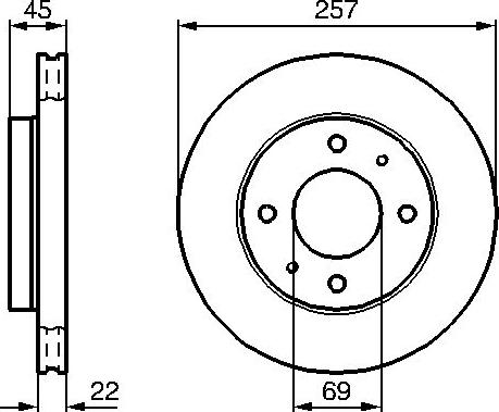 BOSCH 0 986 478 673 - Bremžu diski ps1.lv