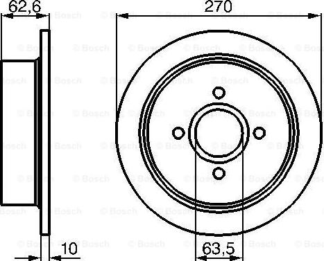 BOSCH 0 986 478 672 - Bremžu diski ps1.lv