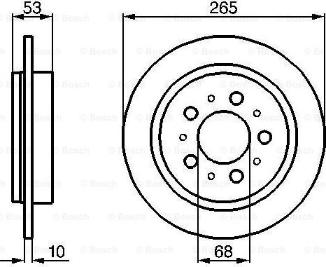 BOSCH 0 986 478 042 - Bremžu diski ps1.lv