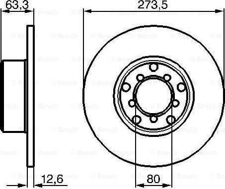 BOSCH 0 986 478 057 - Bremžu diski ps1.lv