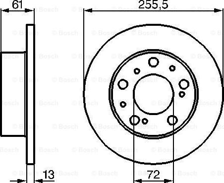 BOSCH 0 986 478 067 - Bremžu diski ps1.lv