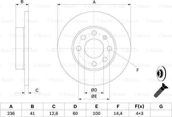 BOSCH 0 986 479 B20 - Bremžu diski ps1.lv