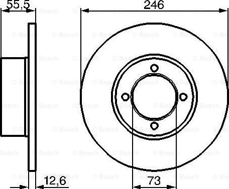 BOSCH 0 986 478 082 - Bremžu diski ps1.lv