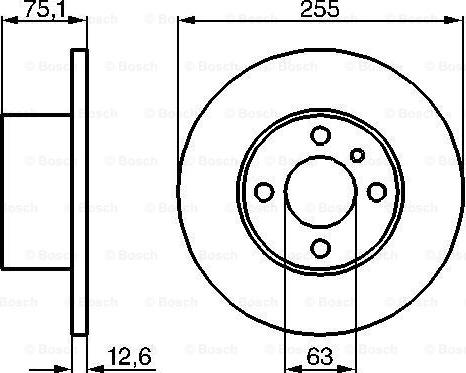 BOSCH 0 986 478 032 - Bremžu diski ps1.lv