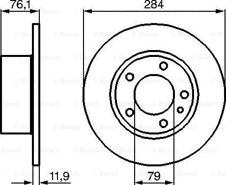 BOSCH 0 986 478 037 - Bremžu diski ps1.lv