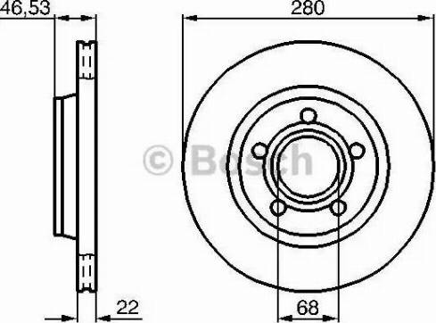 BOSCH 0 986 478 022 - Bremžu diski ps1.lv