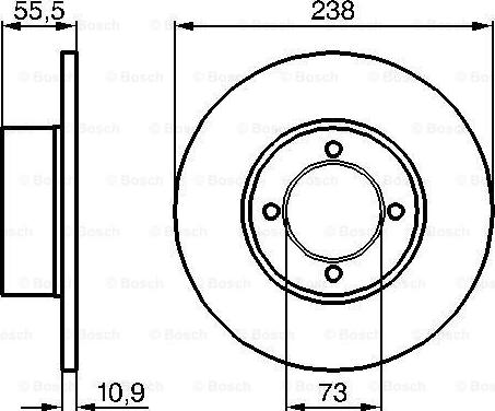 BOSCH 0 986 478 079 - Bremžu diski ps1.lv