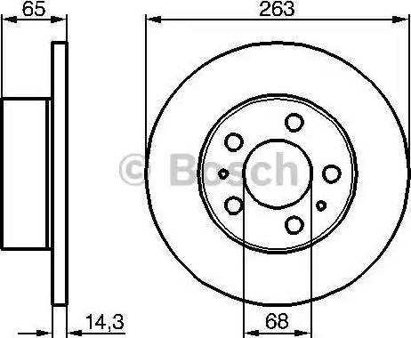 BOSCH 0 986 478 144 - Bremžu diski ps1.lv