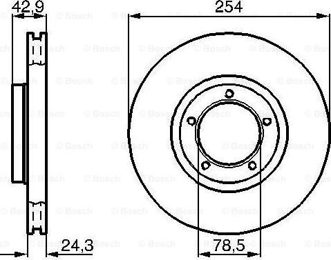 BOSCH 0 986 478 160 - Bremžu diski ps1.lv