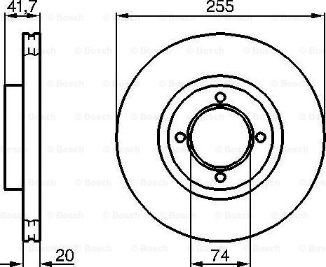 BOSCH 0 986 478 106 - Bremžu diski ps1.lv