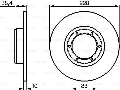 BOSCH 0 986 478 103 - Bremžu diski ps1.lv