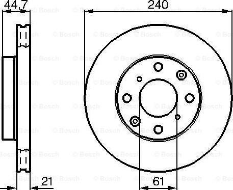 BOSCH 0 986 478 115 - Bremžu diski ps1.lv