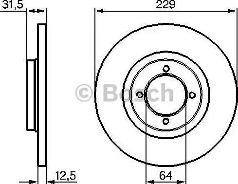 BOSCH 0 986 478 180 - Bremžu diski ps1.lv