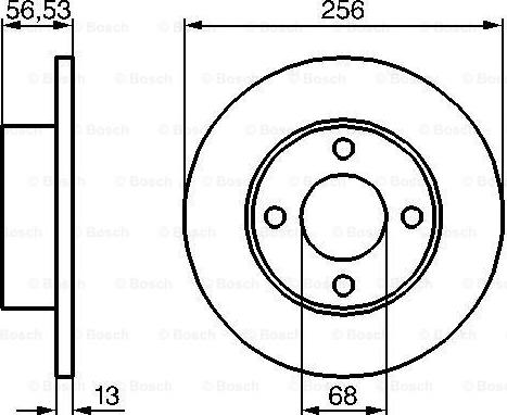 BOSCH 0 986 478 130 - Bremžu diski ps1.lv