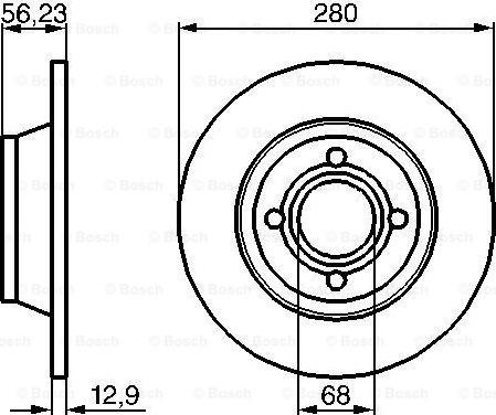 BOSCH 0 986 478 131 - Bremžu diski ps1.lv