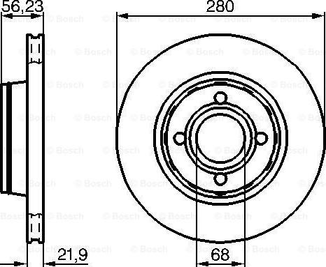 BOSCH 0 986 478 128 - Bremžu diski ps1.lv