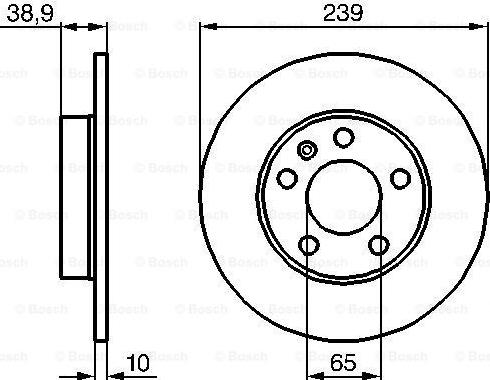 BOSCH 0 986 478 894 - Bremžu diski ps1.lv