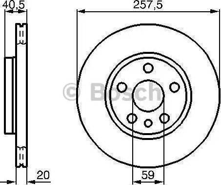 BOSCH 986478896 - Bremžu diski ps1.lv