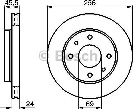 BOSCH 0 986 478 897 - Bremžu diski ps1.lv