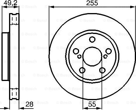 BOSCH 0 986 478 858 - Bremžu diski ps1.lv