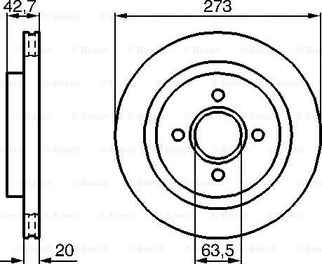 BOSCH 0 986 478 816 - Bremžu diski ps1.lv