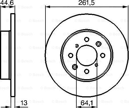 BOSCH 0 986 478 889 - Bremžu diski ps1.lv