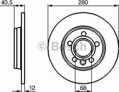 BOSCH 986478871 - Bremžu diski ps1.lv