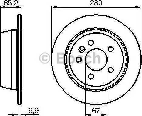 BOSCH 986478873 - Bremžu diski ps1.lv