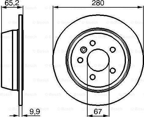 BOSCH 0 986 478 873 - Bremžu diski ps1.lv